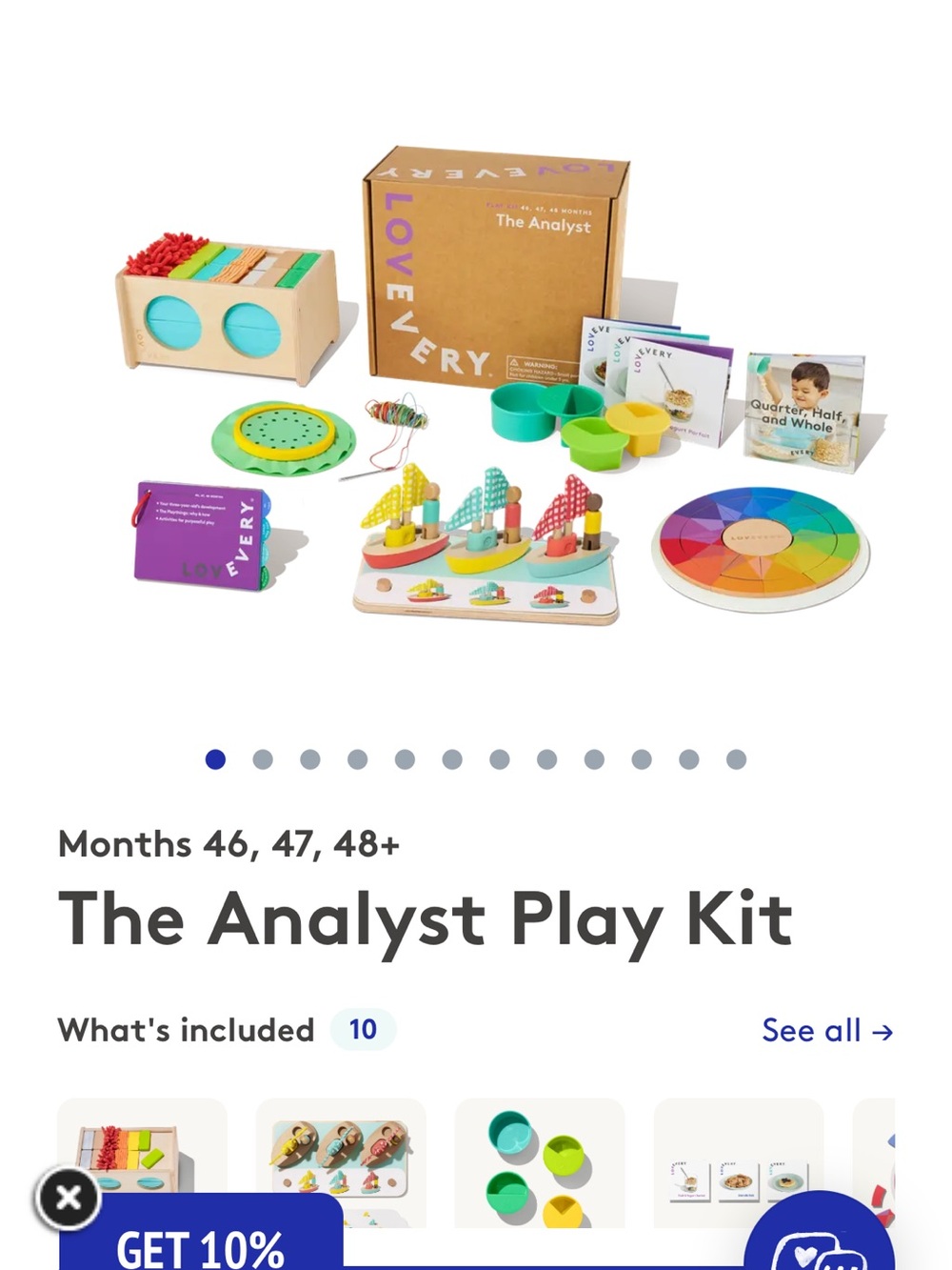 Lovevery The Analyst Play Kit – Multicolor Educational Toy Set (46,47,48 months)